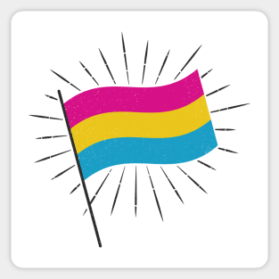 Retro Pan Pride Flag Sticker